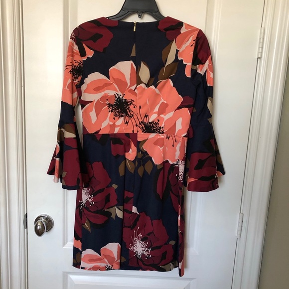 Trina Turk Splendid Bell Sleeve Floral Dress NWT - Picture 5 of 6